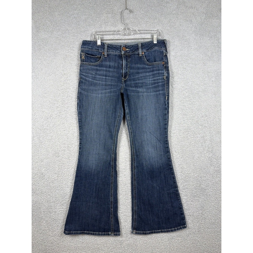 ARIAT Perfect Rise Flare Jeans Womens Size 32S‎ Stretch Mid Rise 34x31